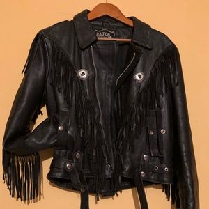 RAJCO FRINGE LEATHER JACKET